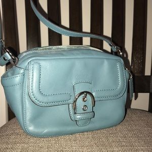 Blue coach purse